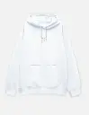 Loose Fit White Hoodie