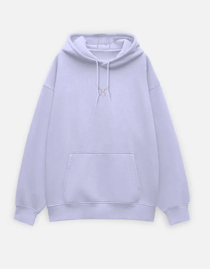 Loose Fit Lavender Hoodie